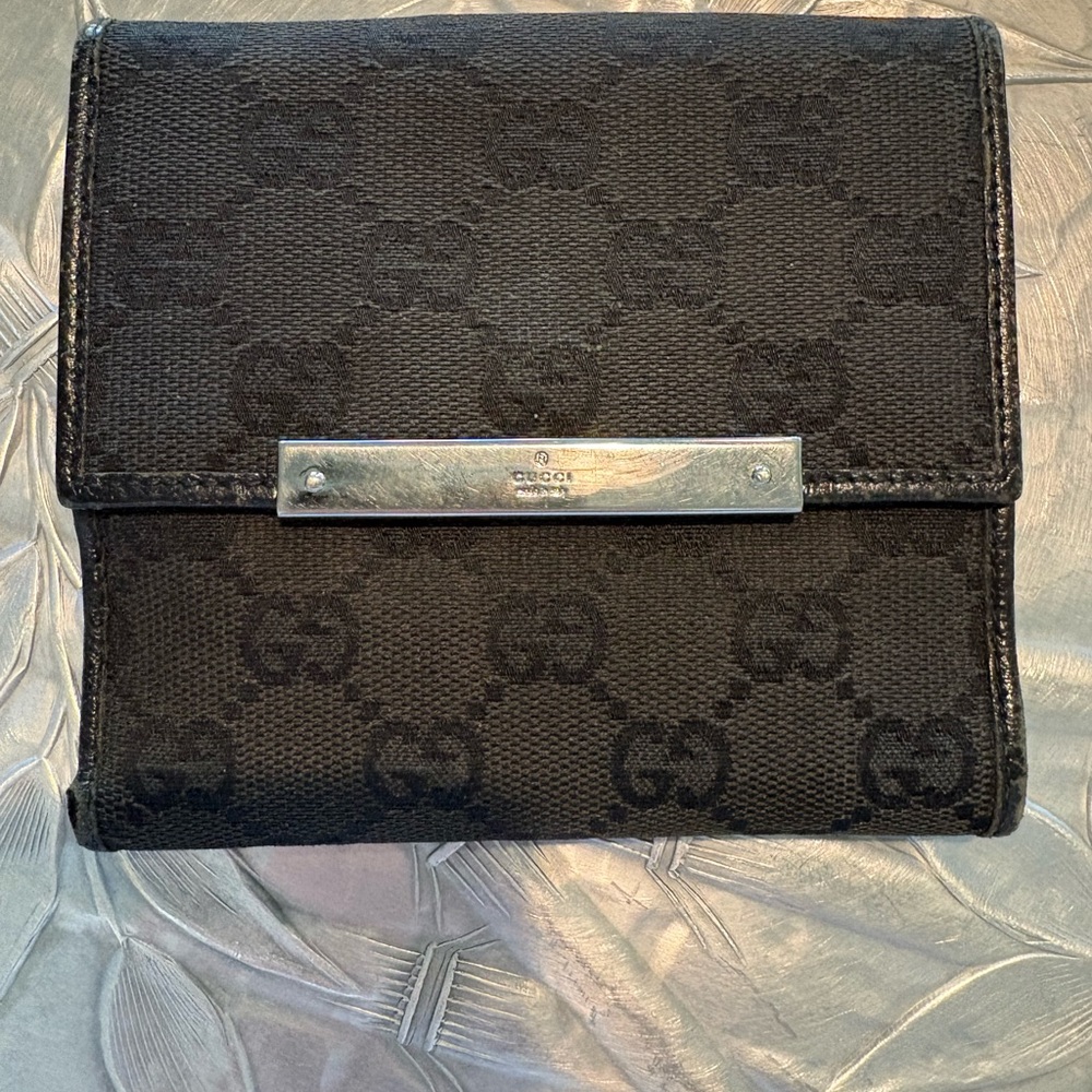 Gucci Black Monogram Women's Wallet